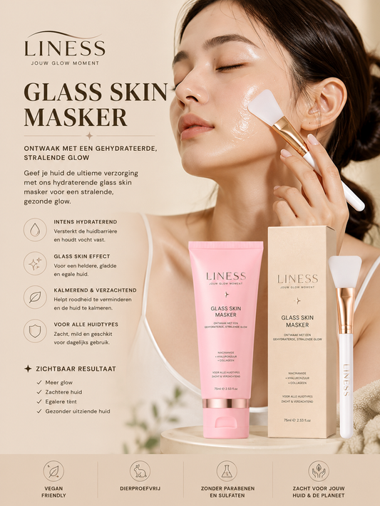 Liness™ Glass Skin Mask ✨ Ontwaak met een gehydrateerde, stralende glow