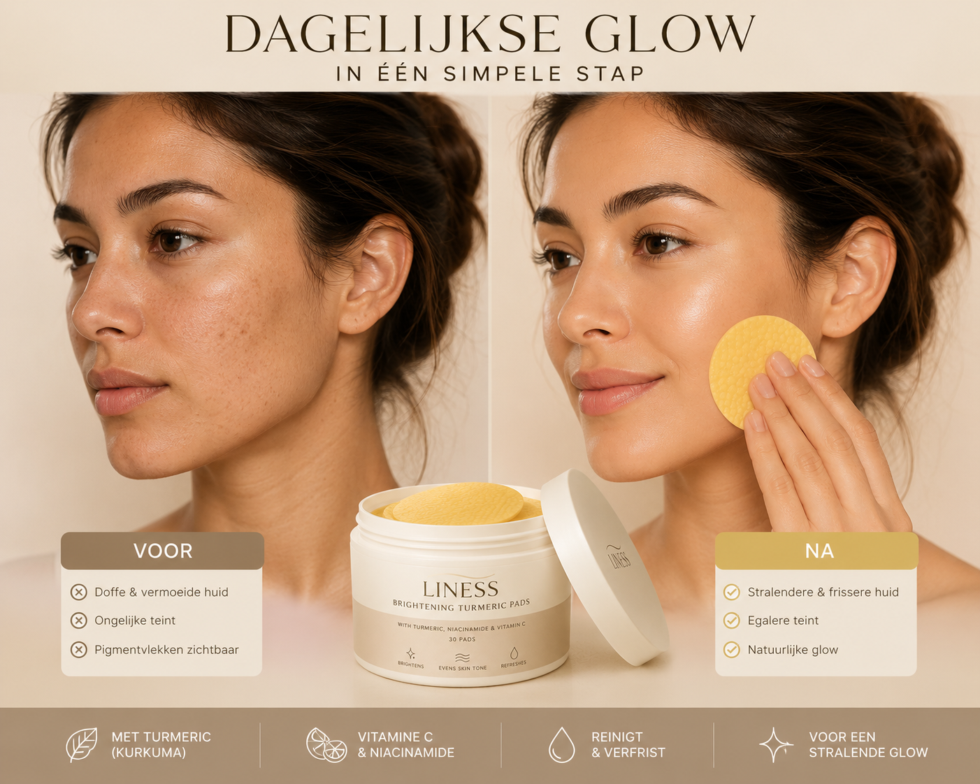 Liness™ Brightening Turmeric Pads
