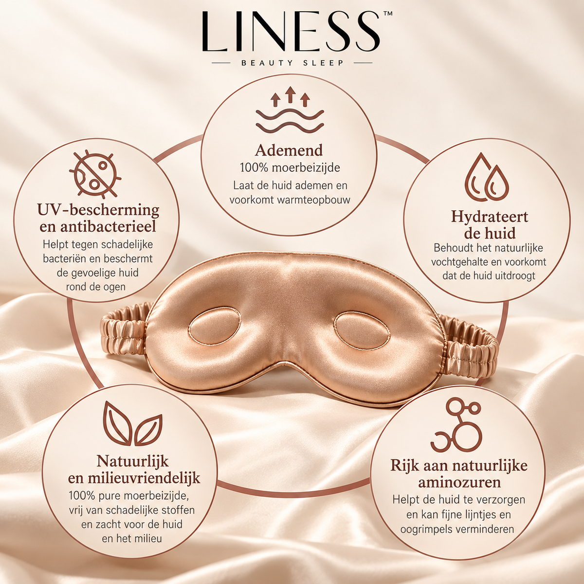 Liness™ Silk Dream 3D Slaapmasker